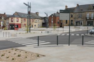 Chantier : Contrôle extérieur d’enrobés au centre-ville de Montauban-de-Bretagne