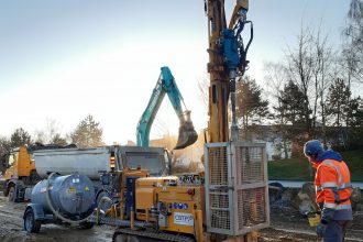 Sondeuse Ecofore pour mission géotechnique