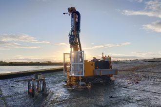 Sondeuse Ecofore pour mission géotechnique