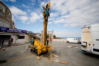 Sondeuse Ecofore pour mission géotechnique