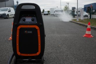 Essai à la fumée dans un réseau d'assainissement