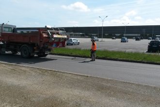 Essai de déflexion sur chaussée enrobée