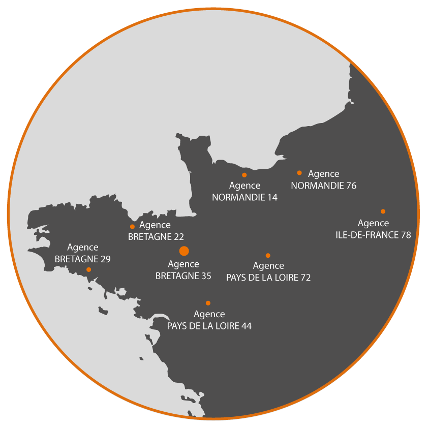 Carte des agences de LABORATOIRE CBTP